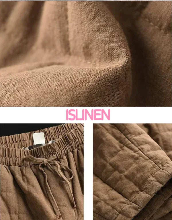 Women’s Winter Comfortable Loose Quilted Pants - Islinen