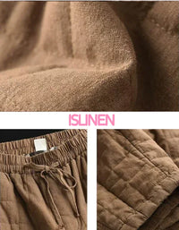 Women’s Winter Comfortable Loose Quilted Pants - Islinen