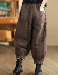 Women’s Winter Comfortable Loose Quilted Pants - Islinen