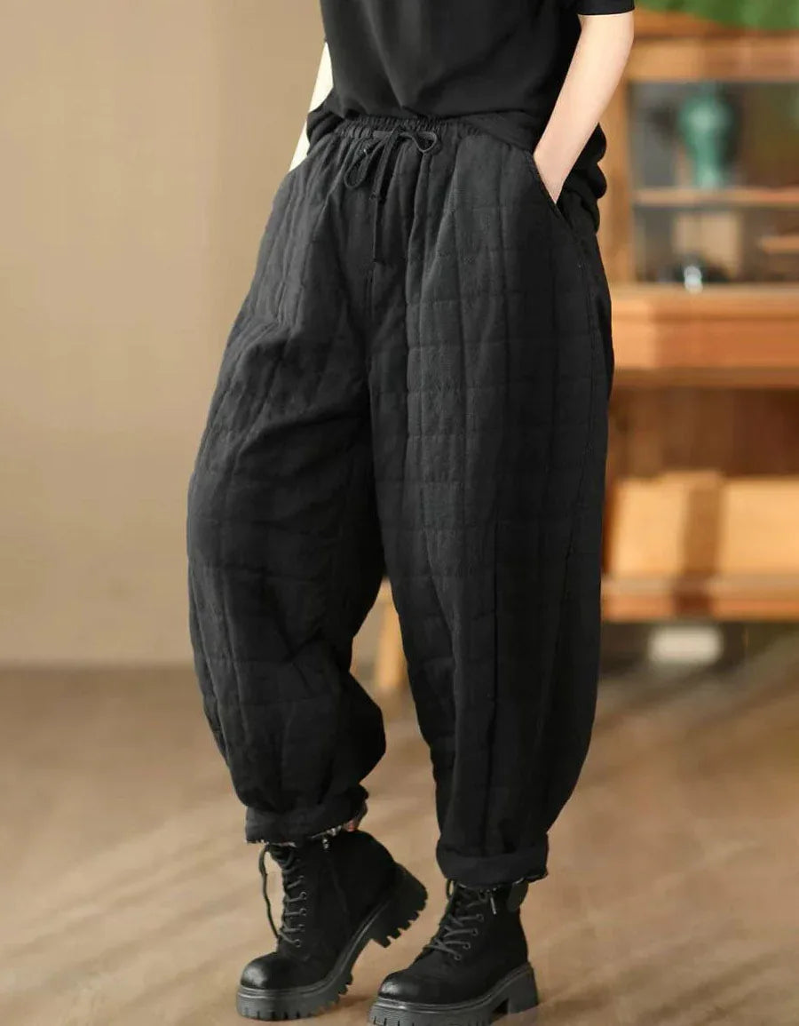Women’s Winter Comfortable Loose Quilted Pants - Islinen