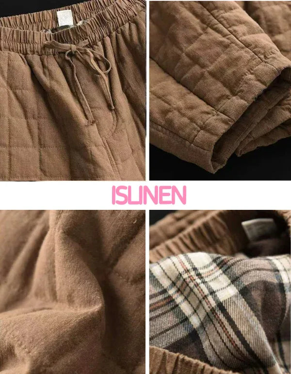Women’s Winter Comfortable Loose Quilted Pants - Islinen