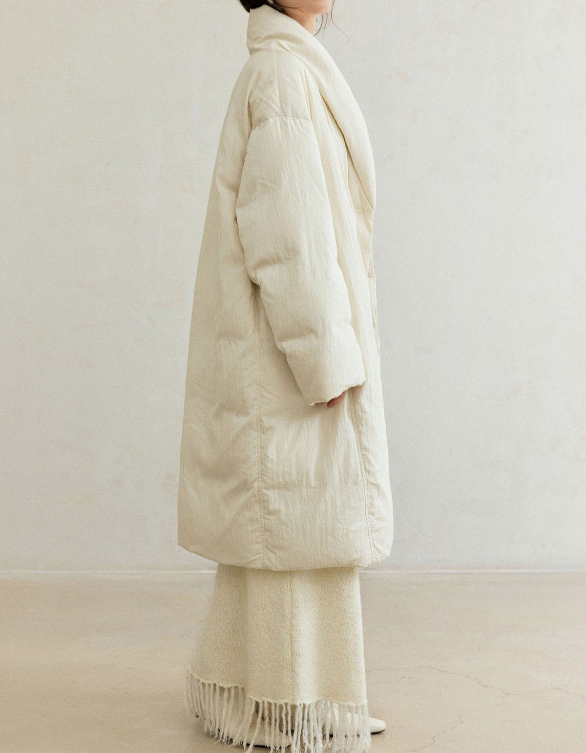 Women’s Winter Oversized Knot Buttons Long Puffer Coat