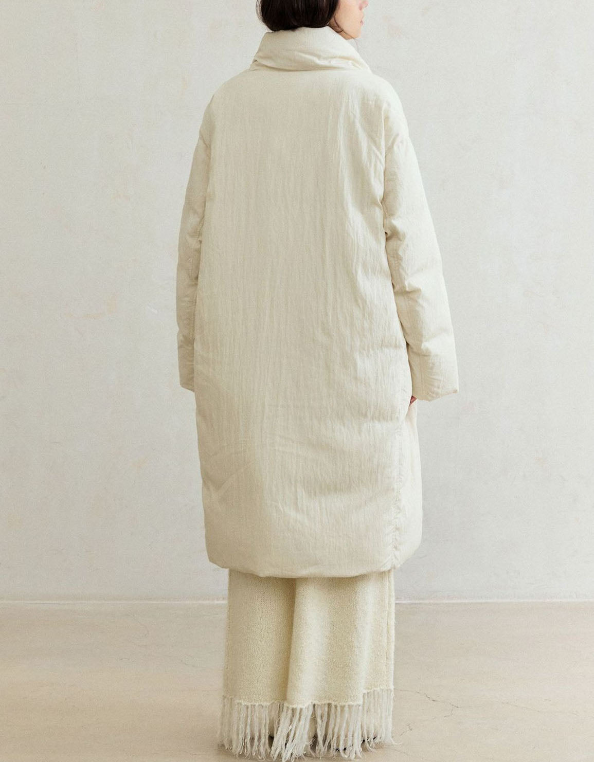 Women’s Winter Oversized Knot Buttons Long Puffer Coat