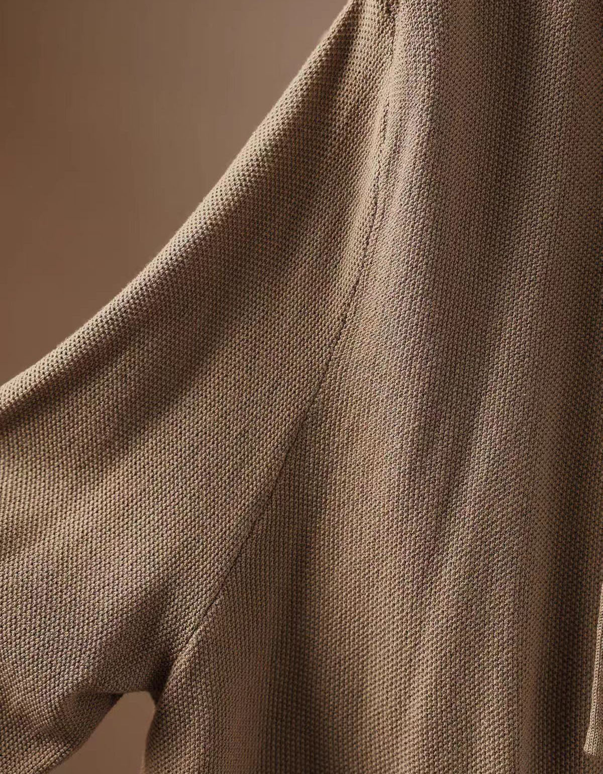 Relaxed Fit Beige Fish Embroidered Hoodie