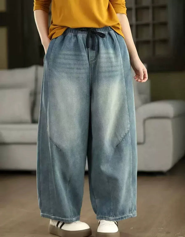Women’s Winter Vintage Casual Loose Baggy Jeans - Islinen