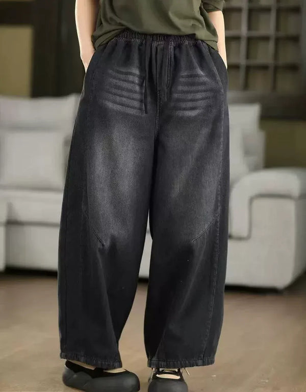 Women’s Winter Vintage Casual Loose Baggy Jeans - Islinen