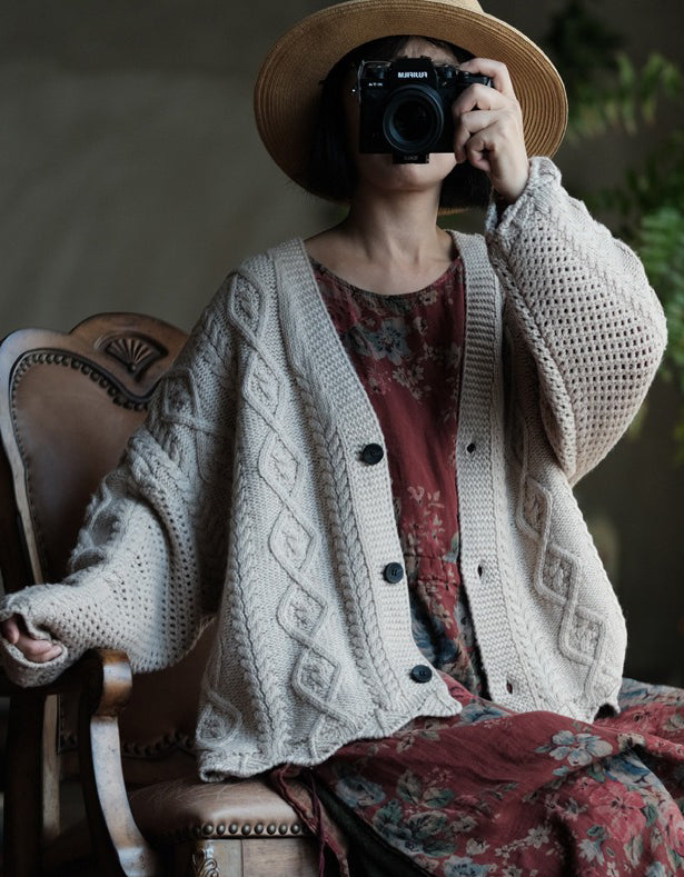 Autumn Women's Loose Casual Sweater Cardigan