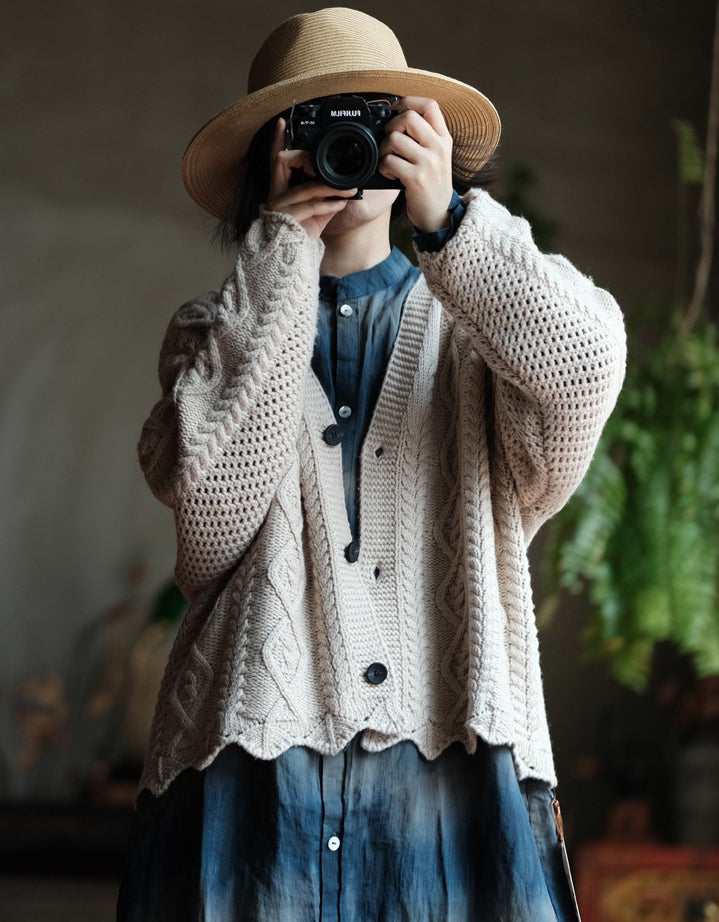 Autumn Women's Loose Casual Sweater Cardigan