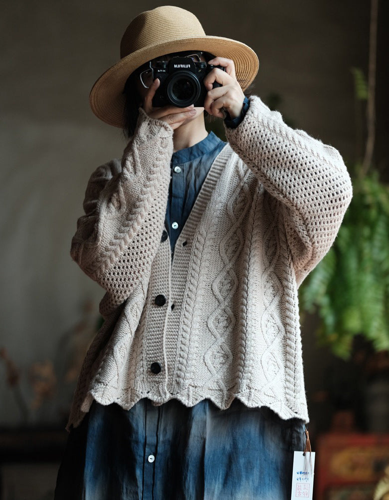 Autumn Women's Loose Casual Sweater Cardigan