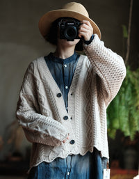 Autumn Women's Loose Casual Sweater Cardigan