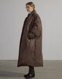 Autumn Winter Loose Long Cotton Coat Down Jacket