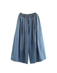 Loose Casual Wide Leg Denim Pants