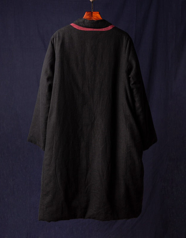 Winter Women's Stand-up Collar Mid-length Cotton Coat