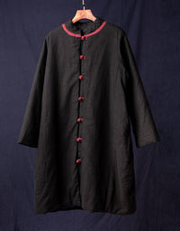 Winter Women's Stand-up Collar Mid-length Cotton Coat