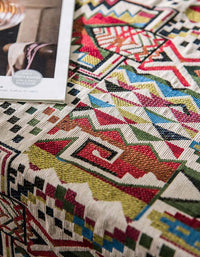 Countryside Style Mixed Pattern Colorful Tablecloth