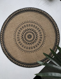 Mantel individual bohemio vintage tejido a mano