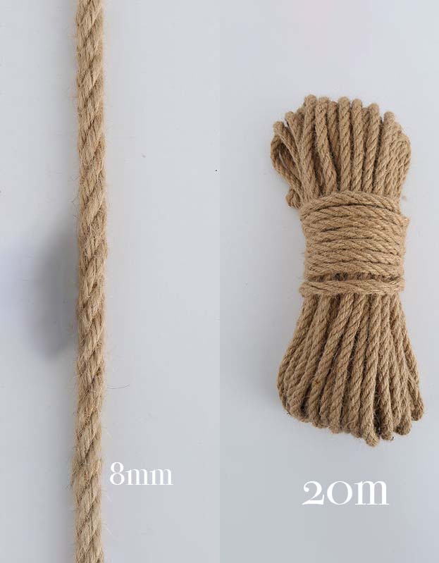 Décoration d'intérieur et matériel de bricolage en chanvre naturel (5 mm à 14 mm)