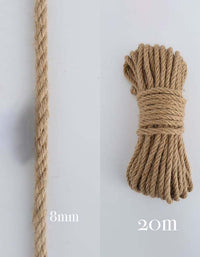 Décoration d'intérieur et matériel de bricolage en chanvre naturel (5 mm à 14 mm)