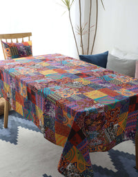 Nordic Style Multicolor Cotton Linen Tablecloth