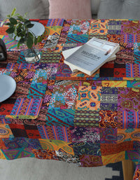 Nordic Style Multicolor Cotton Linen Tablecloth