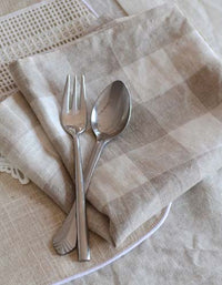 Serviette en lin de couleur unie (LOT DE 2)