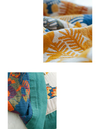 Spring Summer Vintage Birds Flower Element Blanket